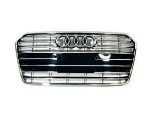Решетка радиатора Audi A7 2014-2017 черная с хромом