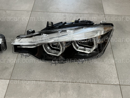 Фары FULL LED BLACK LCI для BMW 3 series F30 F31 2015-2018 2шт. комплектные с блоками, ЛЕД В ЛЕД артикул 8631