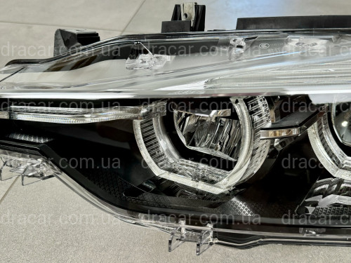 Фары FULL LED BLACK LCI для BMW 3 series F30 F31 2015-2018 2шт. комплектные с блоками, ЛЕД В ЛЕД артикул 8631
