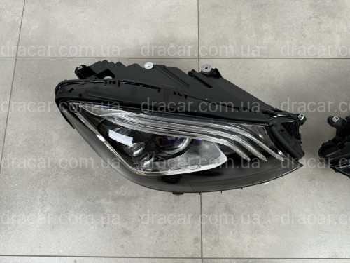 Фары Full LED рестайлинг 2018+  для Mercedes S-Class w222 2013-2017 2шт. комплектные с блоками артикул 8639