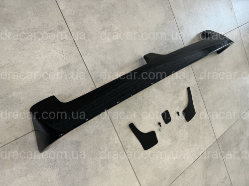 Спойлер козырек Mitsubishi Pajero Wagon 2000-2019 ABS пластик, цвет черный глянец артикул 8652