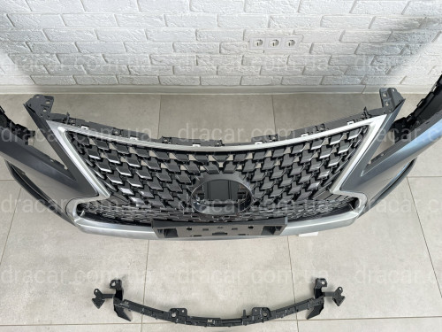 Бампер передний в сборе OEM Lexus RX 2019-2022 решетка под камеру артикул 8670