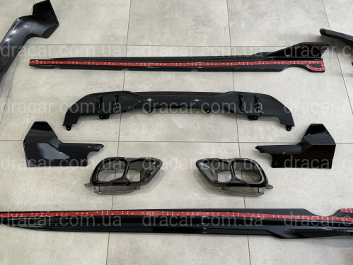 Комплект обвеса M paket LCI Paradigm Black Knight для BMW X5 G05 2023+, цвет черный глянец артикул 8690