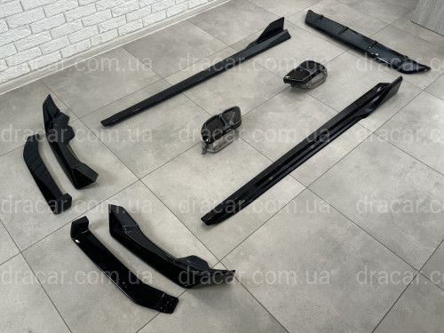 Комплект обвеса M paket LCI Paradigm Black Knight для BMW X6 G06 2023+, цвет черный глянец артикул 8691