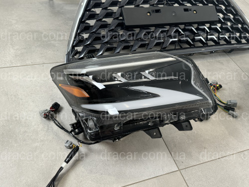 Комплект рестайлинга Lexus GX 460 2014-2019 в 2020+ (фары, решетка) артикул 8692