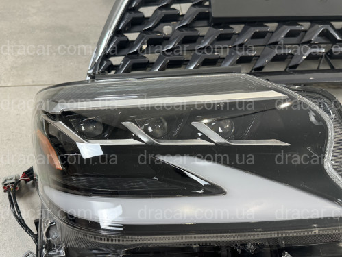 Комплект рестайлинга Lexus GX 460 2014-2019 в 2020+ (фары, решетка) артикул 8692