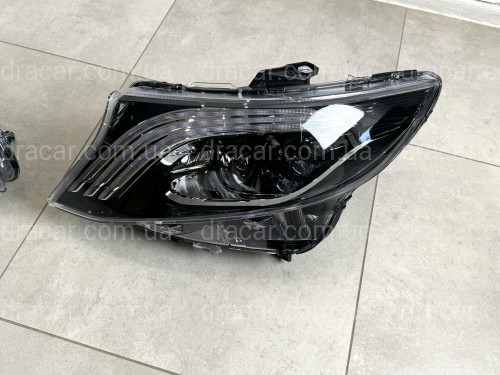 Full led фары стиль Maybach Mercedes Benz W447 Vito / V-class / Metris (левая+ правая) комплектные с блоками артикул 7751