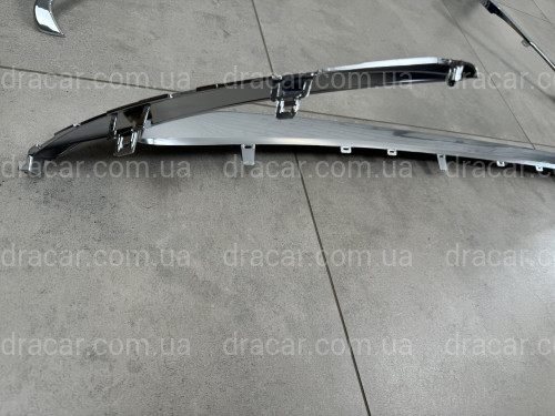 Хром окантовка решетки Lexus ES 2015-2018 (верхняя + нижняя, 2шт) артикул 8637