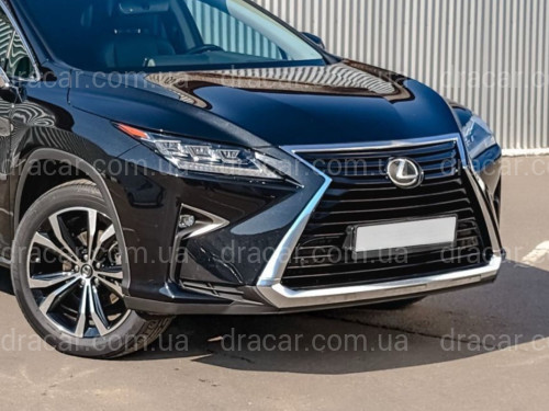 Нижняя хром окантовка решетки Lexus RX 2015-2019 5312248050 полуматовый артикул 7062
