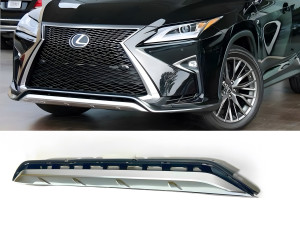 Хром переднего бампера F-Sport Lexus RX 2015-2019 5312248080 полуматовый