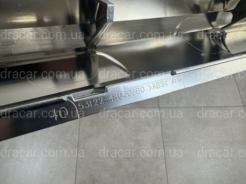 Нижняя хром окантовка решетки Lexus RX 2015-2019 5312248050 полуматовый артикул 7062