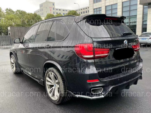 Диффузор накладка заднего бампера Paradigma M-Performance для BMW X5 F15 2013-2018, цвет черный глянец артикул 8712