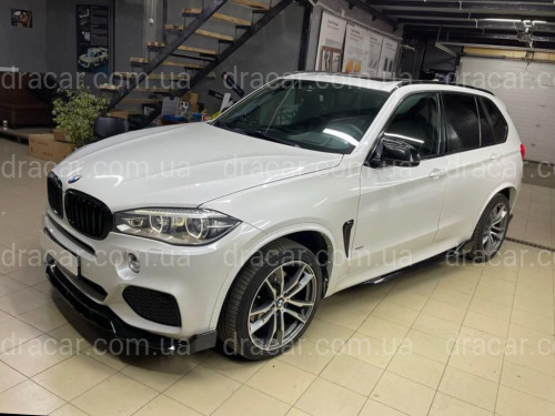 Юбка переднего бампера Paradigma M-Perfomance для BMW X5 F15 2013-2018, цвет черный глянец артикул 8709