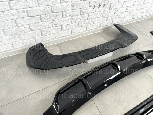 Комплект обвеса Paradigma BMW X5 F15 2013-2018 (передняя юбка, лезвия под пороги, задний диффузор, спойлер), цвет черный глянец артикул 8714