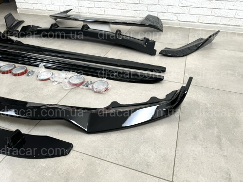 Комплект обвеса Paradigma BMW X5 F15 2013-2018 (передняя юбка, лезвия под пороги, задний диффузор, спойлер), цвет черный глянец артикул 8714