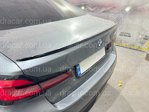 Спойлер лип BMW 5 series G30 2017-2023 ABS пластик, цвет черный  артикул 7302