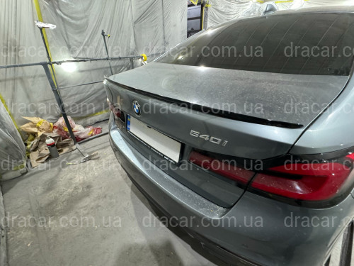 Спойлер лип BMW 5 series G30 2017-2023 ABS пластик, цвет черный  артикул 7302