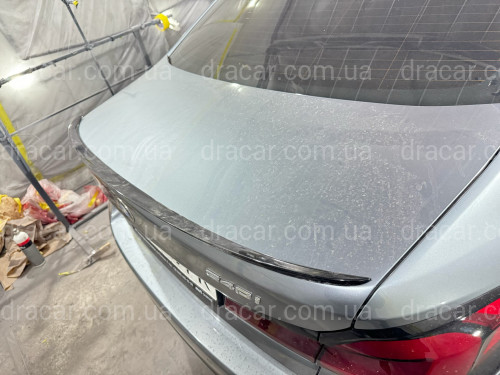 Спойлер лип BMW 5 series G30 2017-2023 ABS пластик, цвет черный  артикул 7302
