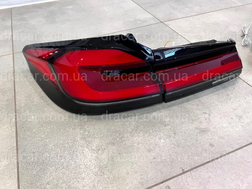 Задние LED фонари LCI 2020+ рестайлинг для 2016-2020 BMW G30 4шт. с логотипом BMW  артикул 6841