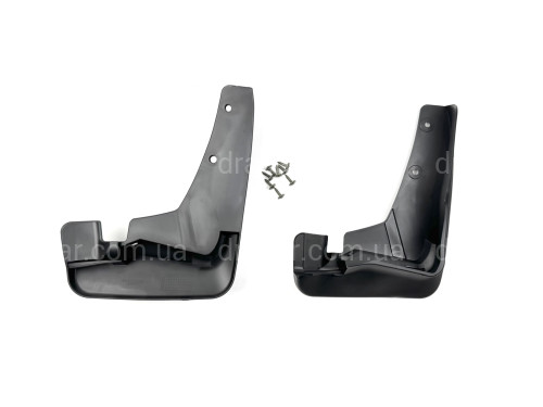 Брызговики передние под оригинал Mitsubishi Outlander XL 2007-2012 под широкий порог, комплект 2 шт. артикул 8770