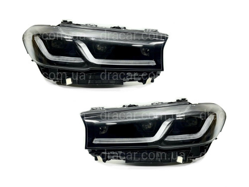 Фары Shadow Line LED LCI 2020+ рестайлинг для BMW G30 / G31 2016-2020 2шт. с заменой бампера на 20+ артикул 8021