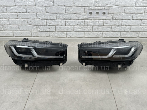 Фары Shadow Line LED LCI 2020+ рестайлинг для BMW G30 / G31 2016-2020 2шт. с заменой бампера на 20+ артикул 8021