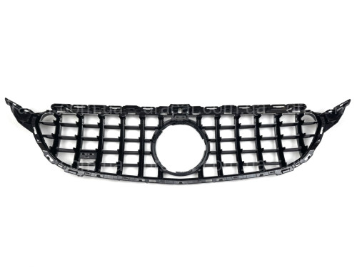 Решетка радиатора GT CHROME Mercedes C-Class W205 2014-2018 ПОД КАМЕРУ артикул 8779