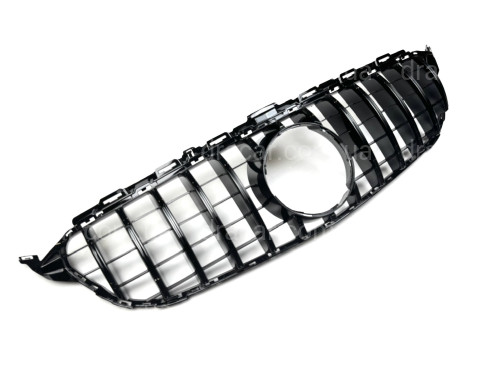 Решетка радиатора GT BLACK Mercedes C-Class W205 2014-2018	 артикул 8778