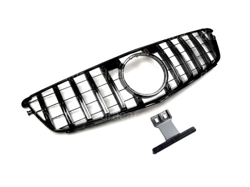 Решетка радиатора GT CHROME Mercedes C-Class W204 2007-2014 артикул 8783