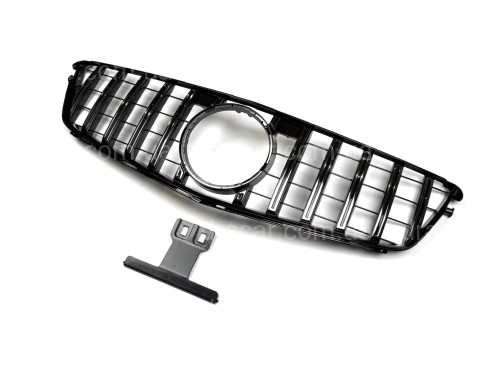 Решетка радиатора GT CHROME Mercedes C-Class W204 2007-2014 артикул 8783