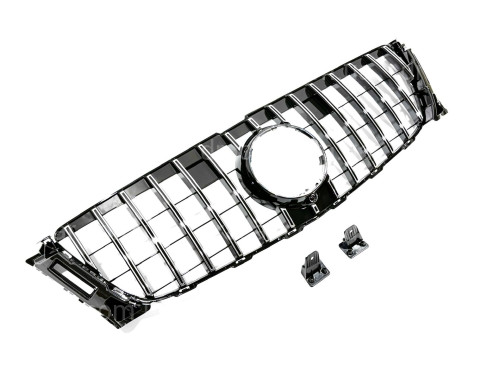 Решетка радиатора GT CROME Mercedes-Benz GL class X166 2012-2015 ОБЫЧНЫЙ НЕ AMG артикул 8807