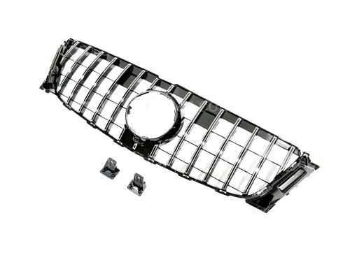Решетка радиатора GT CROME Mercedes-Benz GL class X166 2012-2015 ОБЫЧНЫЙ НЕ AMG артикул 8807