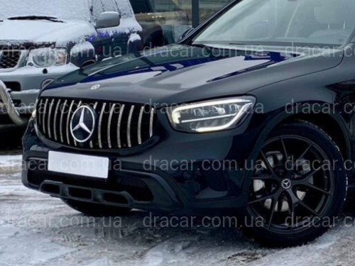 Решетка радиатора GT CHROME Mercedes GLC-Class X253 / C253 2020-2023 (НЕ AMG) артикул 7952