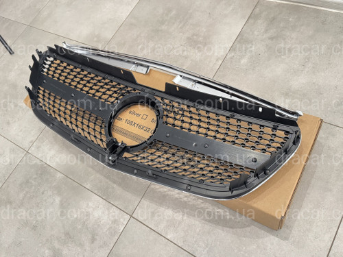 Решетка радиатора DIAMOND BLACK Mercedes Benz Vito W447 2014-2019 артикул 8822