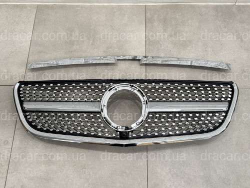 Решетка радиатора DIAMOND SILVER Mercedes Benz Vito W447 2020-2023  артикул 8825