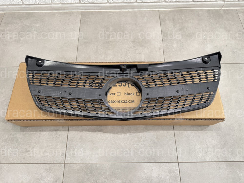 Решетка радиатора DIAMOND Mercedes Benz Vito W639 2010-2015 артикул 8818