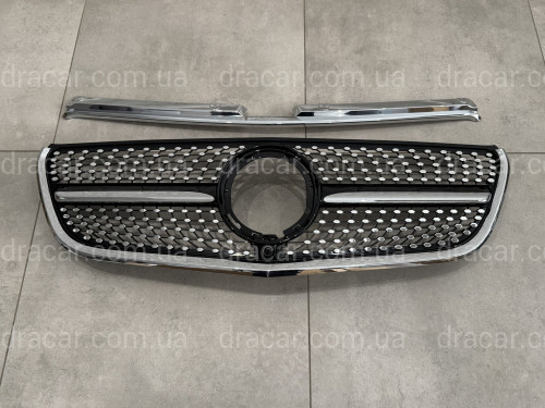 Решетка радиатора DIAMOND BLACK Mercedes Benz Vito W447 2020-2023  артикул 8826