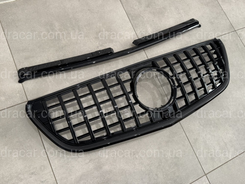 Решетка радиатора GT BLACK Mercedes Benz Vito W447 2014-2019 артикул 8820