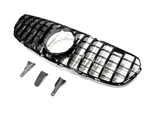 Решетка радиатора GT BLACK Mercedes GLC-Class X253 / C253 2015-2019 артикул 8837