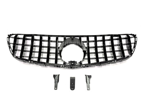 Решетка радиатора GT BLACK Mercedes GLC-Class X253 / C253 2015-2019 артикул 8837