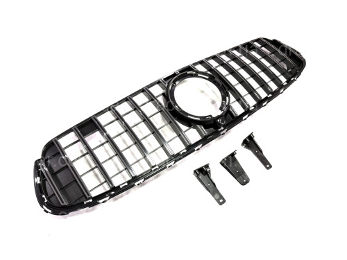 Решетка радиатора GT CHROME ДЛЯ AMG Mercedes GLC-Class X253 / C253 2020-2023 артикул 8838