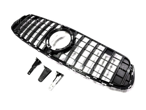 Решетка радиатора GT CHROME ДЛЯ AMG Mercedes GLC-Class X253 / C253 2020-2023 артикул 8838