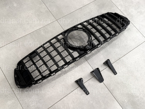 Решетка радиатора GT BLACK ДЛЯ AMG Mercedes AMG GLC-Class X253 / C253 2020-2023  артикул 8839