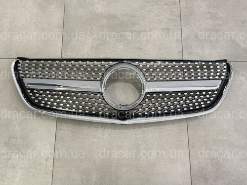 Решетка радиатора DIAMOND SILVER Mercedes Benz V-class W447 2014-2019 ДЛЯ AMG И ОБЫЧНОГО артикул 8829