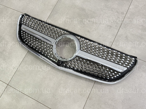 Решетка радиатора DIAMOND SILVER Mercedes Benz V-class W447 2014-2019 ДЛЯ AMG И ОБЫЧНОГО артикул 8829