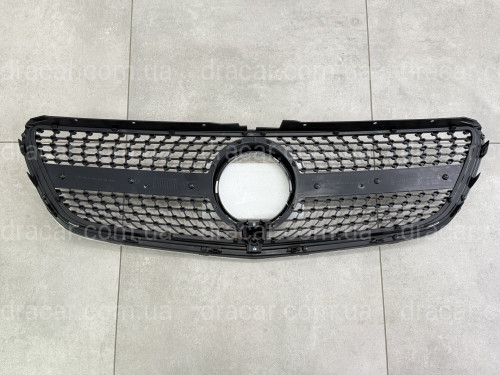 Решетка радиатора DIAMOND SILVER Mercedes Benz V-class W447 2014-2019 ДЛЯ AMG И ОБЫЧНОГО артикул 8829