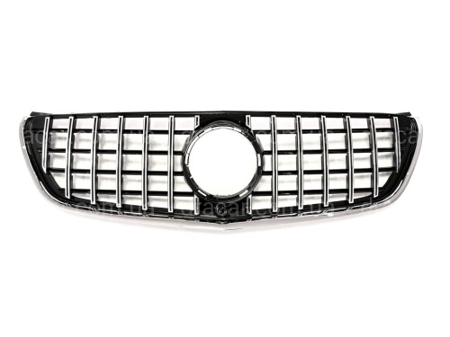 Решетка радиатора GT CHROME Mercedes Benz V-class W447 2014-2019 ДЛЯ AMG И ОБЫЧНОГО артикул 8827