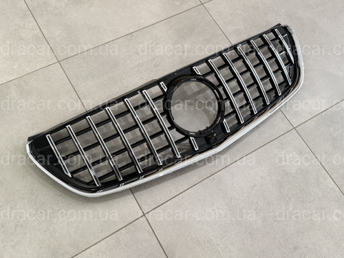 Решетка радиатора GT CHROME Mercedes Benz V-class W447 2014-2019 ДЛЯ AMG И ОБЫЧНОГО артикул 8827