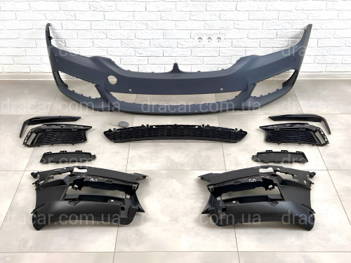 Передний бампер M Paket BMW 5 Series G30 G31 2017-2020 ДЛЯ АВТО БЕЗ DRL артикул 8881