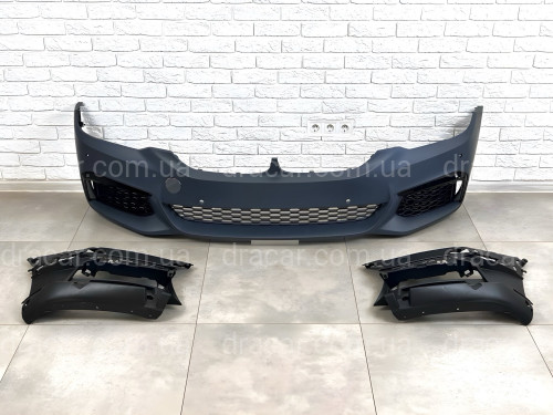 Передний бампер M Paket BMW 5 Series G30 G31 2017-2020 ДЛЯ АВТО БЕЗ DRL артикул 8881
